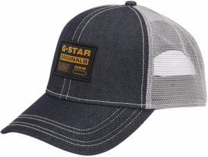 G-STAR Čiapka  modrá denim / oranžová / čierna / biela