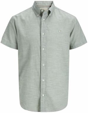 Jack & Jones Plus Košeľa 'JPRBLUSummer'  zelená melírovaná