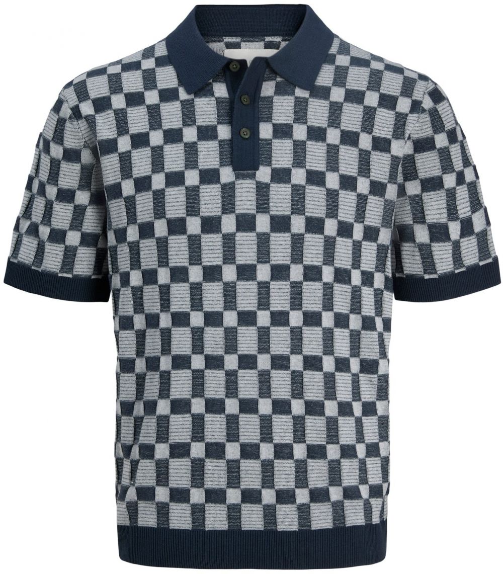 Jack & Jones Plus Sveter 'JPRKALVIN'  dymovo modrá / tmavomodrá