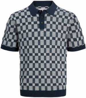 Jack & Jones Plus Sveter 'JPRKALVIN'  dymovo modrá / tmavomodrá