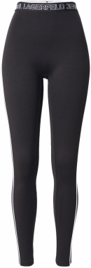KARL LAGERFELD JEANS Legíny  čierna / biela