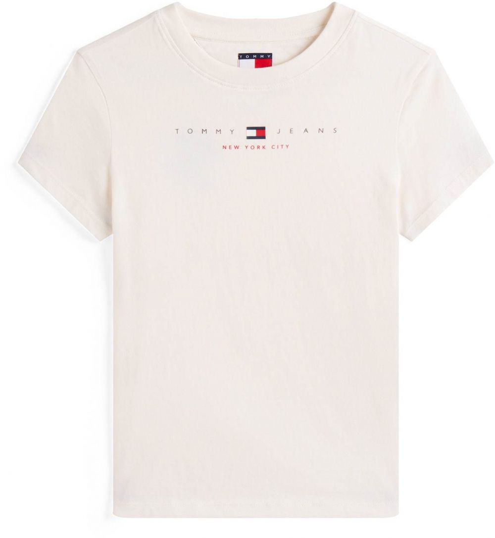 Tommy Jeans Tričko  biela ako vlna
