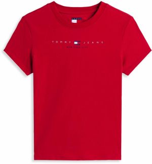 Tommy Jeans Tričko  námornícka modrá / červená / biela