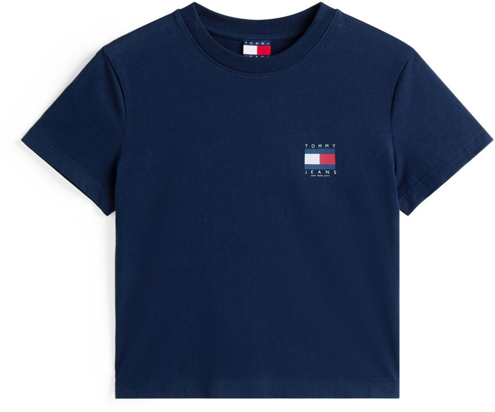 Tommy Jeans Tričko  tmavomodrá / červená / biela
