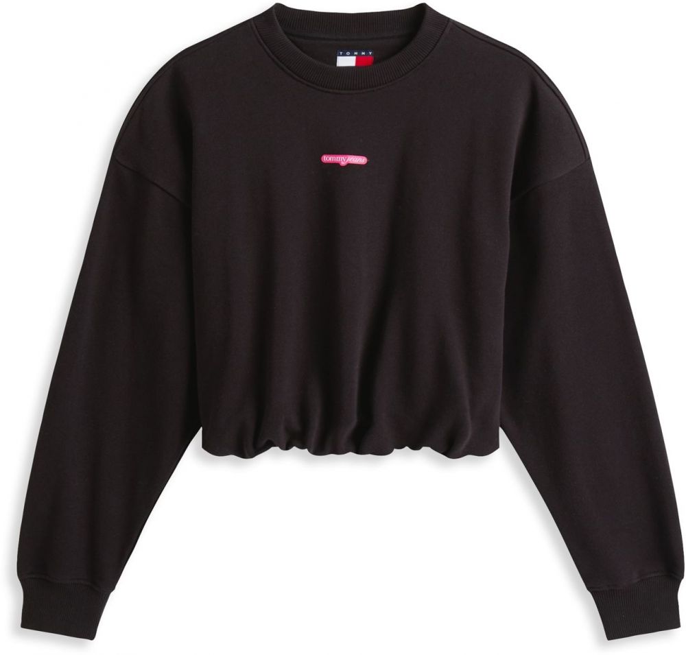 Tommy Jeans Mikina  čierna