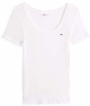 Tommy Jeans Tričko 'ESSENTIAL'  biela