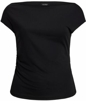 Lauren Ralph Lauren Plus Tričko 'MATTE'  čierna
