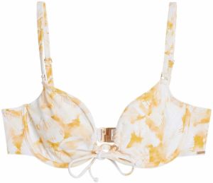 Desigual Bikinový top 'Tulip'  karí / biela
