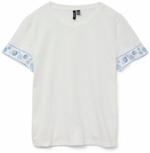 VERO MODA Tričko  námornícka modrá / svetlomodrá / biela