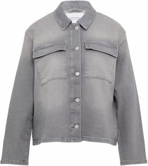 comma casual identity Prechodná bunda  sivý denim