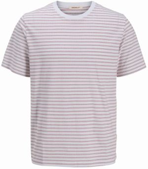 JACK & JONES Tričko 'JORCanggu'  krvavo červená / biela