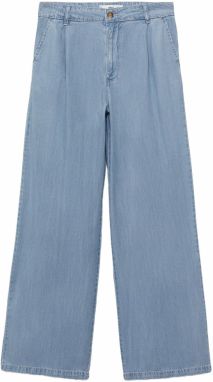 MANGO Plisované rifle 'CRETA'  modrá denim