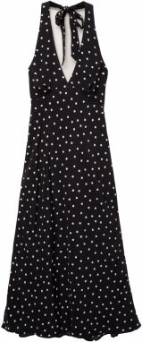 Pull&Bear Letné šaty  čierna / biela