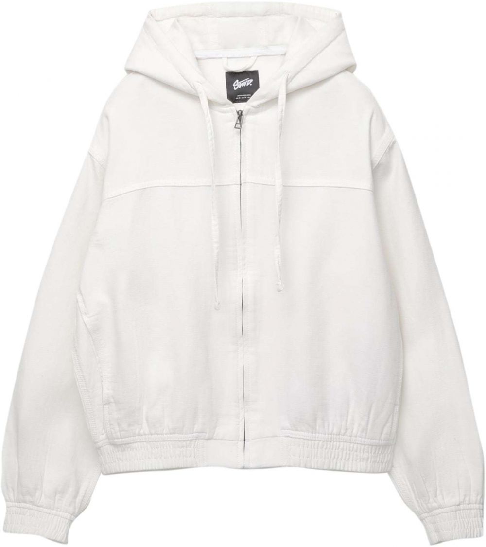 Pull&Bear Prechodná bunda 'STWD'  biela