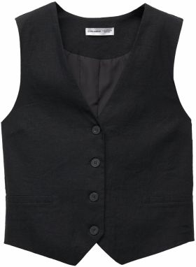 Pull&Bear Vesta k obleku  čierna