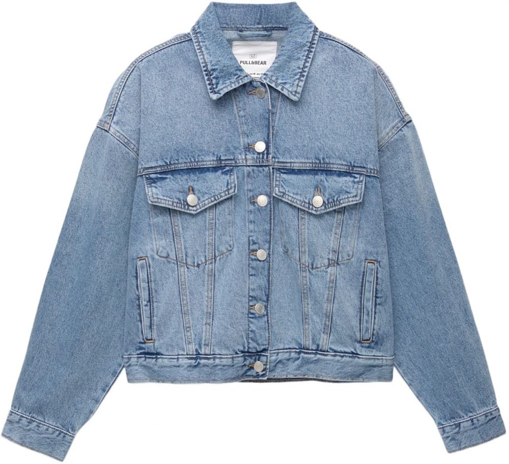 Pull&Bear Prechodná bunda  modrá denim