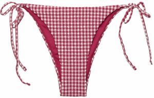 Pull&Bear Bikinové nohavičky  grenadínová / burgundská / biela
