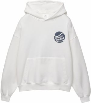 Pull&Bear Mikina  námornícka modrá / svetlosivá