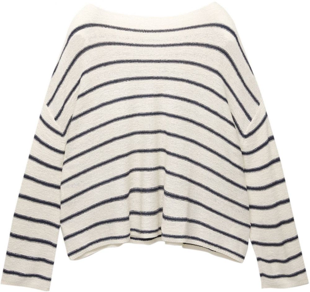 Pull&Bear Sveter  nebielená / čierna