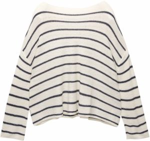 Pull&Bear Sveter  nebielená / čierna