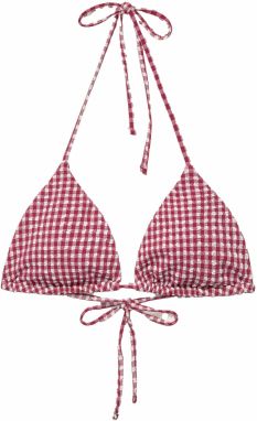 Pull&Bear Bikinový top  grenadínová / biela