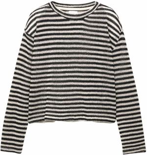 Pull&Bear Sveter  nebielená / čierna