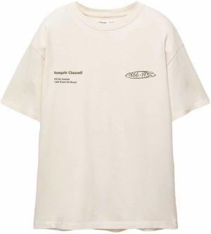 Pull&Bear Tričko  piesková / modrá / žltá / červená