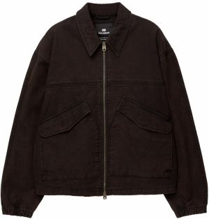 Pull&Bear Prechodná bunda  čierna