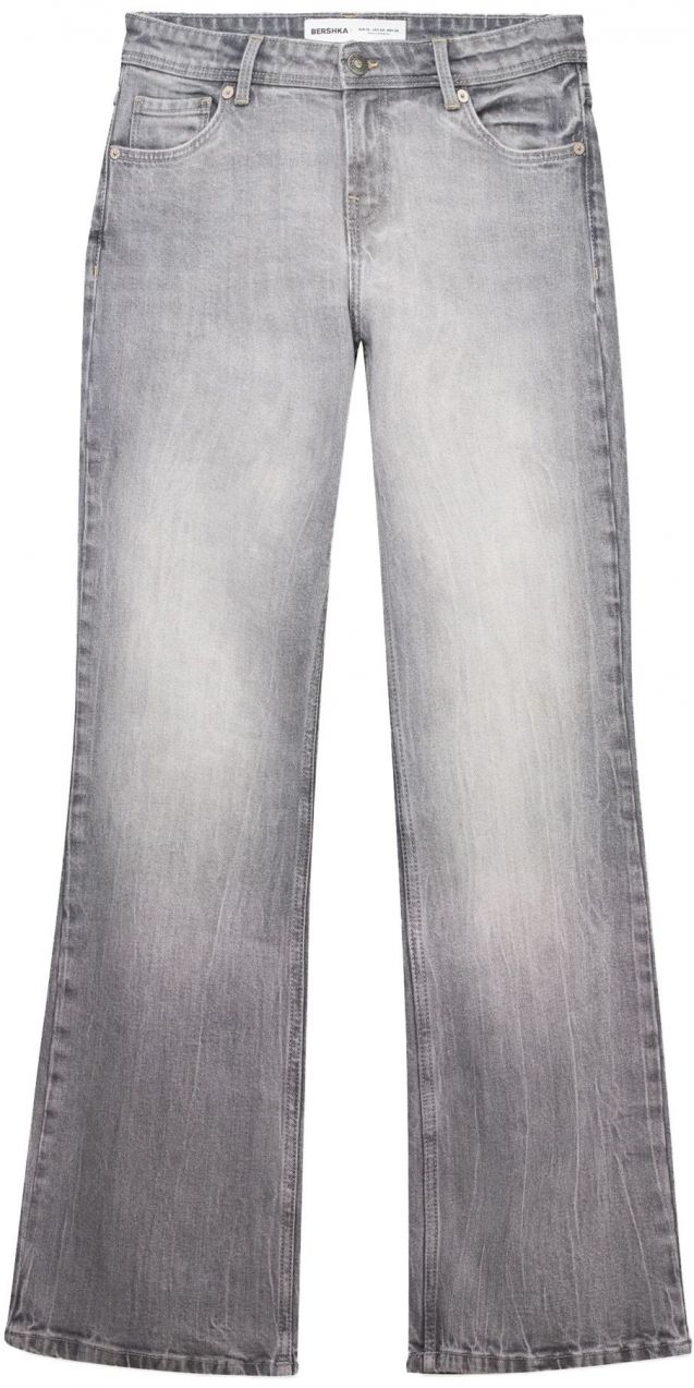 Bershka Džínsy  sivý denim