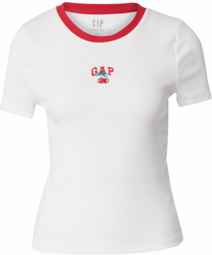GAP Tričko  petrolejová / čerešňová / biela