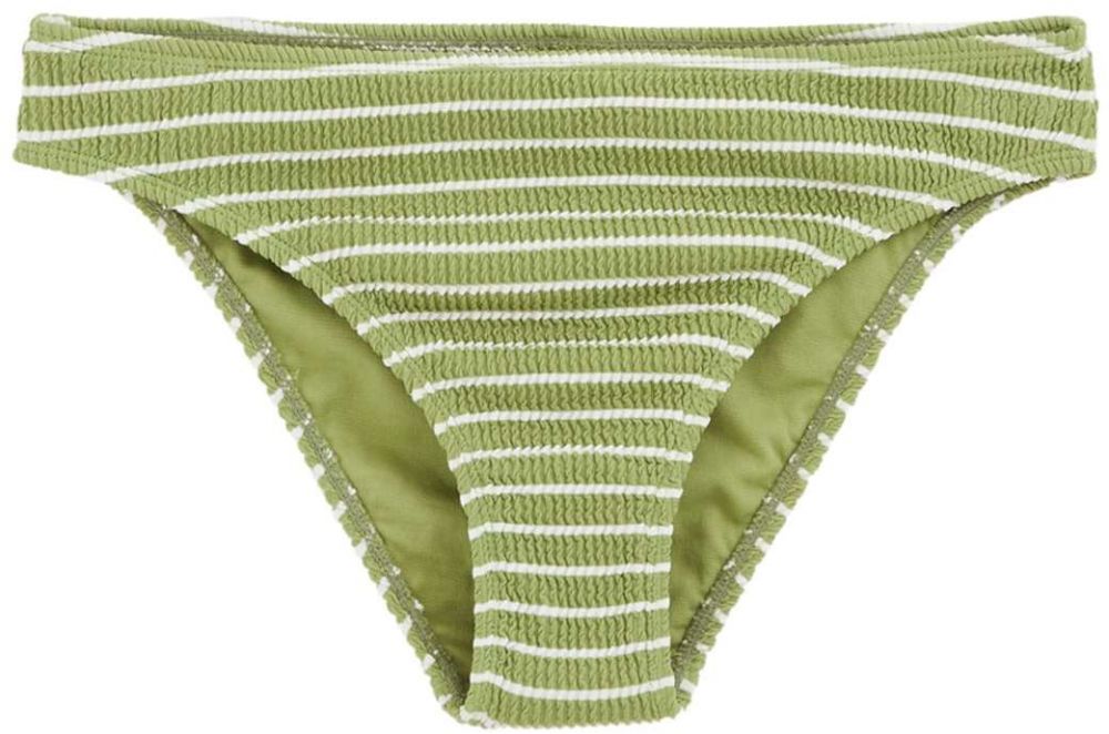 WE Fashion Bikinové nohavičky  jablková / biela