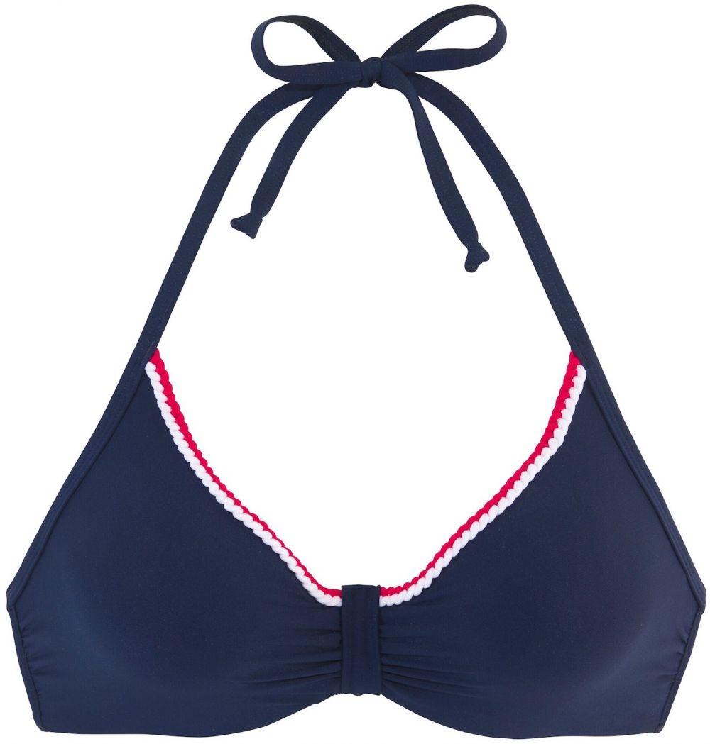 s.Oliver Bikinový top  námornícka modrá / červená / biela