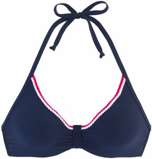 s.Oliver Bikinový top  námornícka modrá / červená / biela