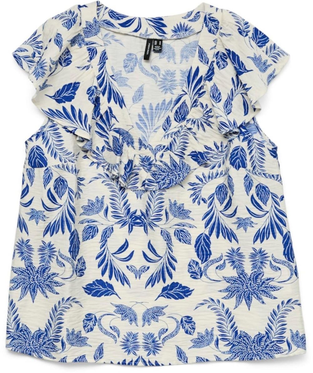 VERO MODA Blúzka 'VMKAIA'  nebielená / modrá