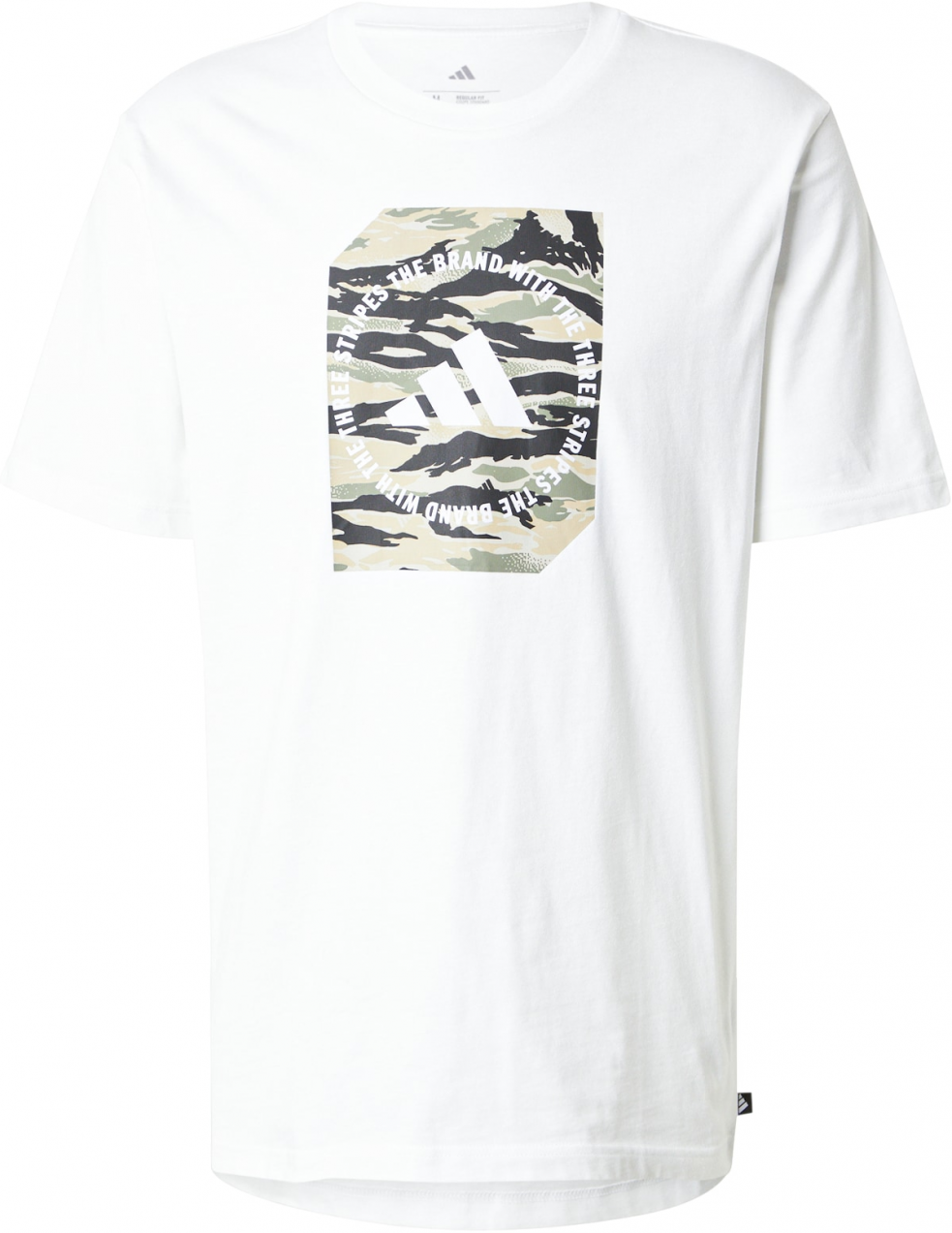 ADIDAS SPORTSWEAR Funkčné tričko  tmelová / svetlozelená / čierna / biela