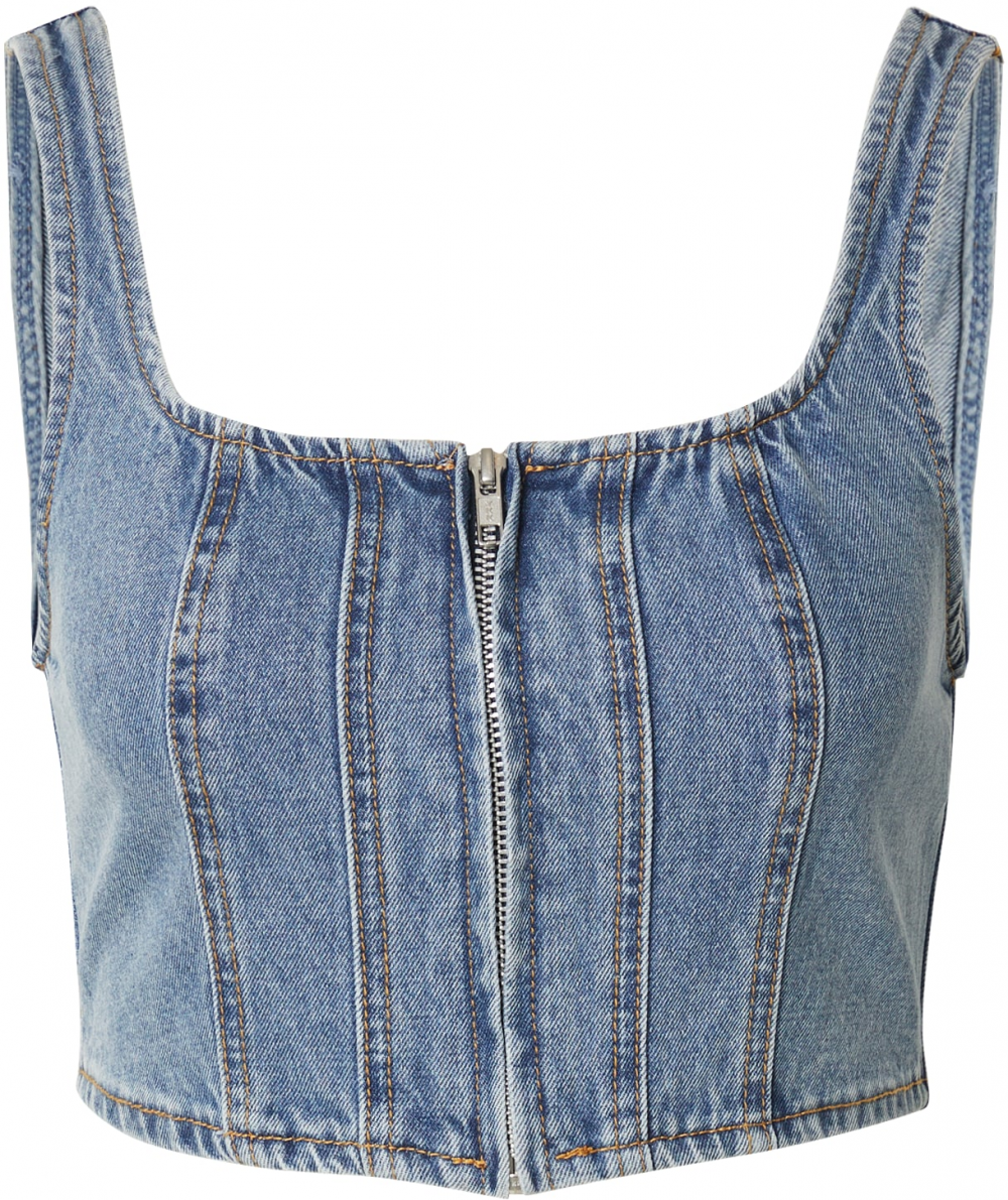 De Roos Top  modrá denim