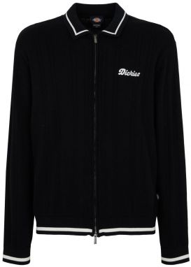 DICKIES Kardigán 'Lewistown'  čierna / biela