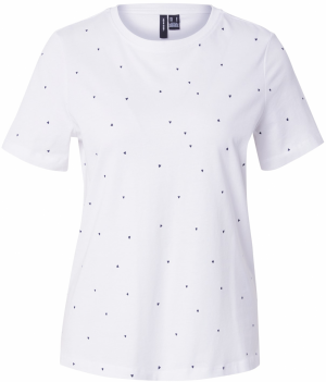 VERO MODA Tričko 'VMPAULINA'  námornícka modrá / biela