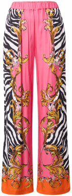 Versace Jeans Couture Nohavice  zlatá žltá / svetloružová / čierna / biela