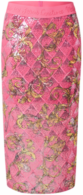 Versace Jeans Couture Sukňa  šafránová / ružová / čierna
