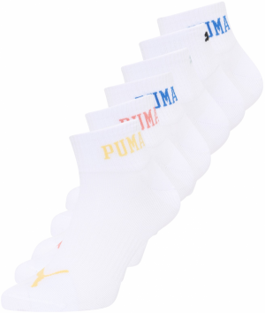 PUMA Ponožky  žltá / melónová / čierna / biela