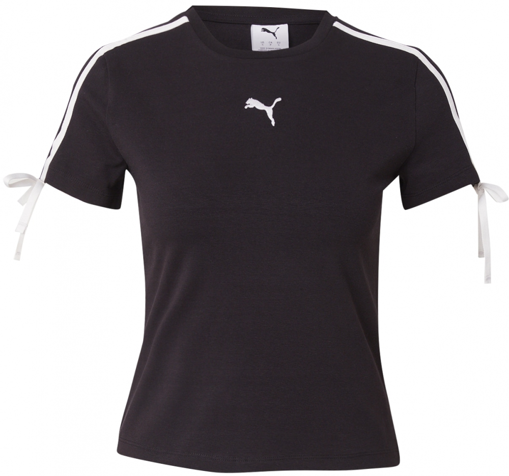 PUMA Tričko 'MODERN DELIGHT'  čierna / šedobiela