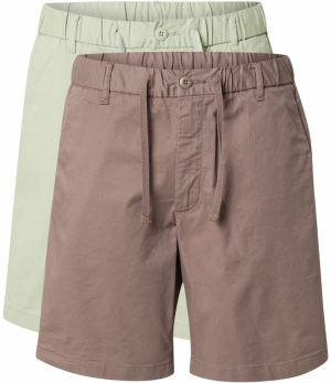 JACK & JONES Chino nohavice 'JPSTJAIDEN'  tmavohnedá / pastelovo zelená