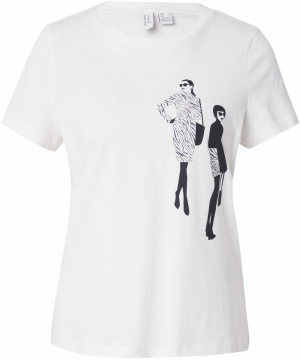 VERO MODA Tričko 'VMDEBRA'  čierna / biela