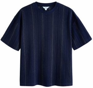 Next Tričko  indigo / tmavomodrá / biela
