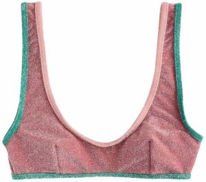 Next Bikinový top  zelená / ružová / staroružová