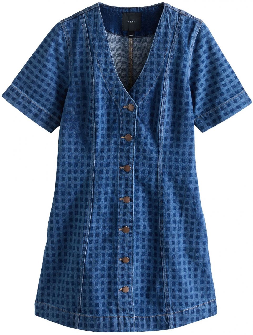Next Košeľové šaty  modrá / modrá denim