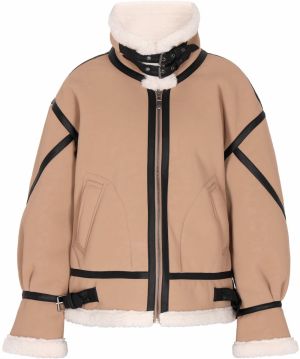 DreiMaster Vintage Prechodná bunda  farba ťavej srsti / čierna / biela ako vlna