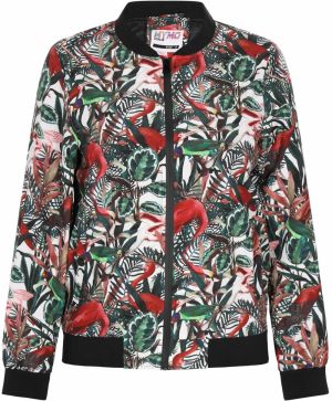 myMo ATHLSR Prechodná bunda  tmavozelená / tmavočervená / čierna / biela