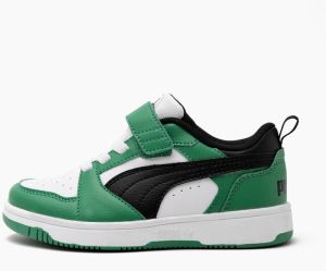 PUMA Tenisky 'Rebound V6'  trávovo zelená / čierna / biela